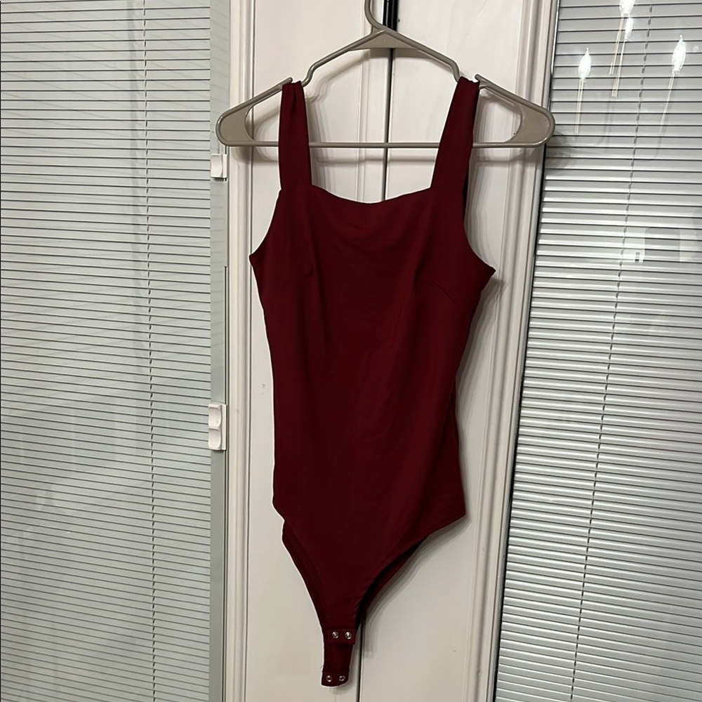 Chic Burgundy Bodysuit